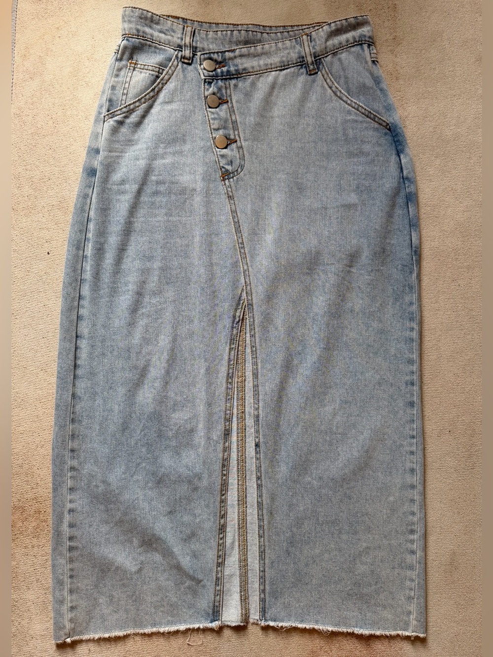 MARBLE Light Denim Skirt